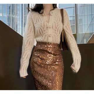 Áo len zr auth tuồn sang trọng sexy dịu dàng size s