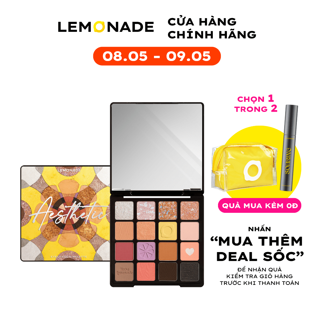 Bảng phấn mắt Lemonade Aesthetic Eyeshadow Palette Version 2 20.8g