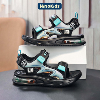 Giày dép trẻ em ,Dép Sandal bé trai từ lớp 1 - 9, đế mềm, quai dán êm ái, thoải mái, chống trơn trượt,  GBT05 NinoKids