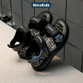 Dép Sandal bé trai, đế cao su Dẻo êm chân, dép Quai Hậu cho bé đi học 6 tuổi đến 15 tuổi GBT11 NinoKids