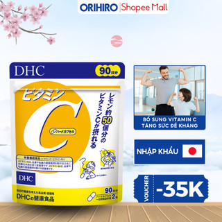 Vitamin C DHC Nhật Bản hỗ trợ sáng da, mờ thâm, tăng cường sức đề kháng cho cơ thể gói 90 ngày
