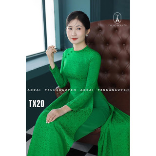 [SALE 50%]_VẢI ÁO DÀI GẤM LỤA HOA TRÀ (CÚC)