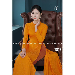 [SALE 50%]_VẢI ÁO DÀI GẤM LỤA HOA TRÀ (CÚC)