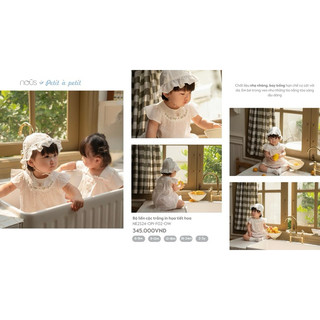  Bộ quần áo cộc tay mix mũ petit à petit nous