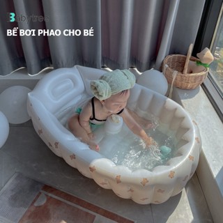 Bể bơi cho bé BABYTREE hồ bơm hơi mini ngoài trời gấp gọn tiện lợi mềm mại cao cấp