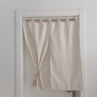 Size lớn 2 mảnh_rèm dây, rèm cửa canvas, mẫu rèm vải thô vintage, rèm sửa sổ đậm chất bắc âu