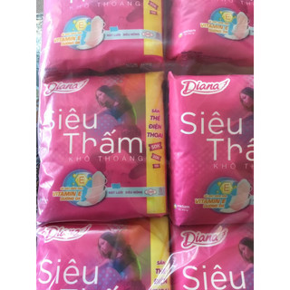 HCM- Lốc 6 Gói Băng vệ sinh Diana siêu thấm siêu mỏng cánh 23cm