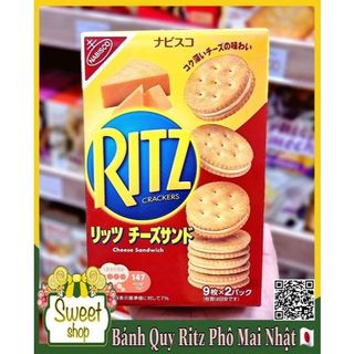 Bánh quy kẹp nhân phô mai RITZ Nhật Bản