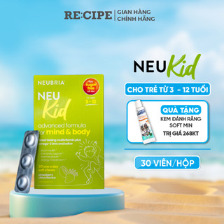 Kẹo Vitamin Cho Bé Neu Kid Multivitamin bổ sung Omega DHA và Vitamin Tổng Hợp 30 viên/ hộp