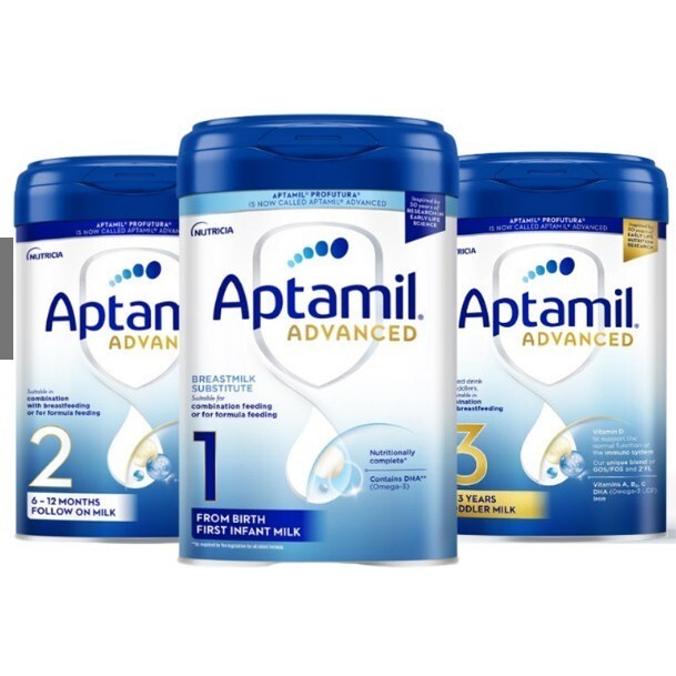 Sữa Aptamil Advanced Anh số 1/2/3 800g