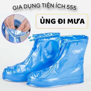 Ủng Bọc Giày Cổ Ngắn Đi Trời Mưa Bảo Vệ Giày Tiện Lợi, Đàn Hồi Co Dãn Bền Bỉ
