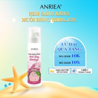 ANRIEA Kem Đánh Răng Muối Hồng Himalaya Bạc Hà (100ml) - Chính Hãng A20