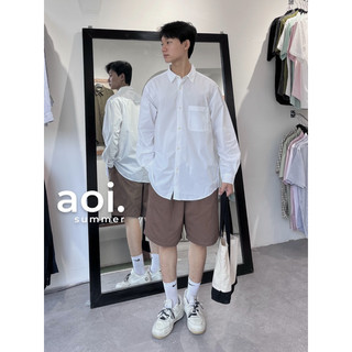 Sơ mi dài tay Unisex hiệu GU - Chính Hãng - Hàng 2hands tuyển