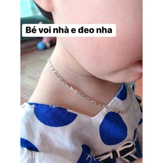 Dây chuyền bạc ta trẻ em