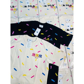 Áo Thun Thời Trang MLB Kẹo In Unisex Vải Cotton 100% Cao Cấp