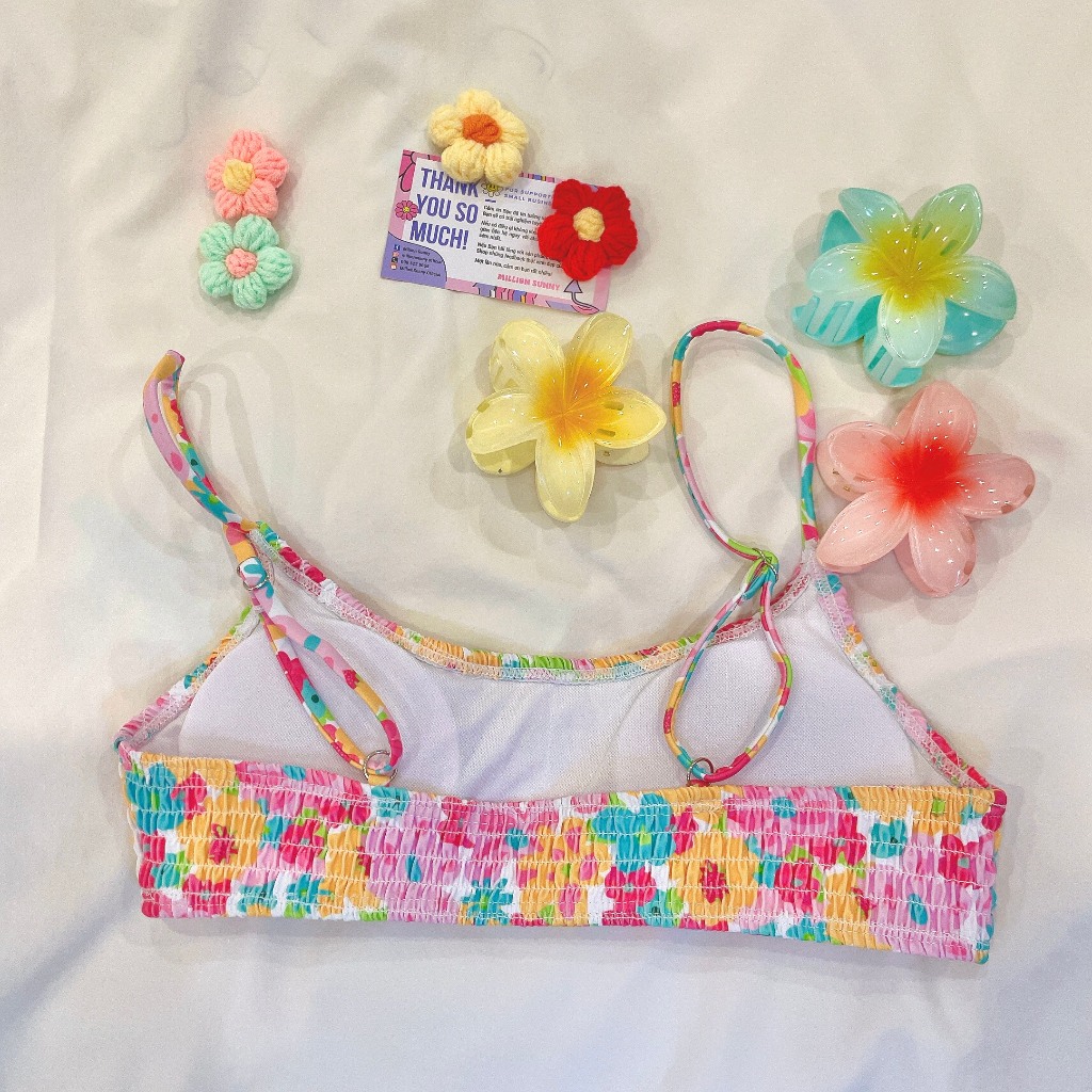 [CÓ SẴN] Top Bikini lẻ áo in hình Hoa Đa Sắc rực rỡ có mút lót Áo bơi Áo tắm đi biển 🌺 Freeship | BigBuy360 - bigbuy360.vn