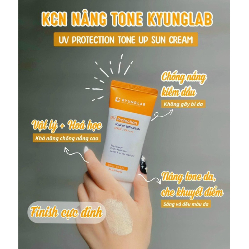 [Kyunglab] Kem chống nắng nâng tông chống nước cực đỉnh