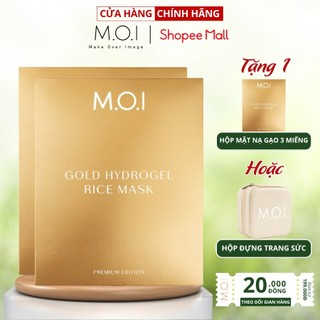  Combo 2 hộp mặt nạ gạo M.O.I Hydrogel vàng phiên bản cao cấp 28gr