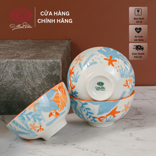 Bát cơm sứ họa tiết mùa hè nhiệt đới tươi mát - Sứ Minh Châu