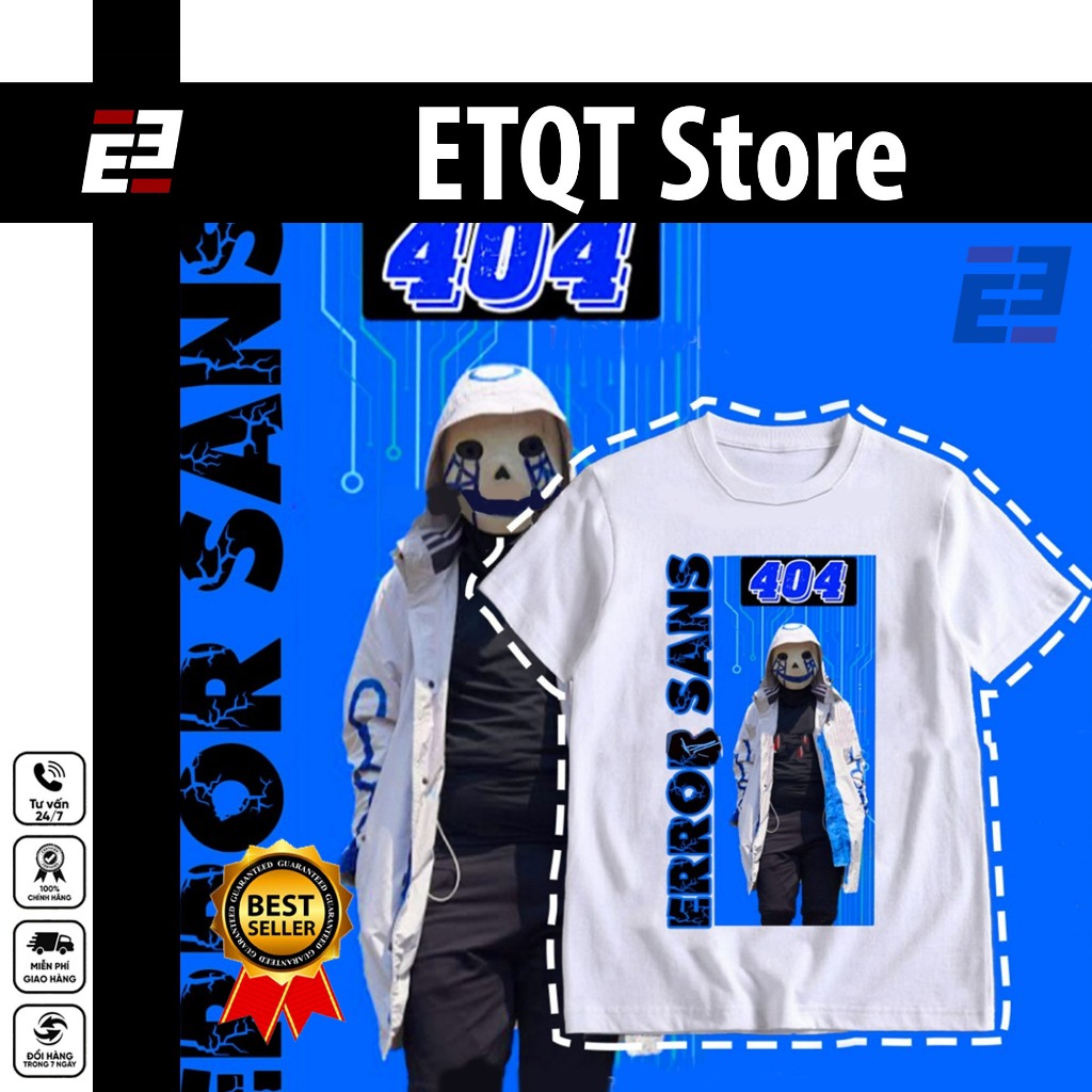 Áo thun Error Sans 404 - Pháp Sư Gangster error sans full size bé-lớn | ETQT STORE