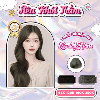 Thuốc nhuộm tóc màu RÊU KHÓI TRẦM, RÊU ĐÁ LẠNH thuốc nhuộm tóc không cần tẩy, kem nhuộm tóc tại nhà Buddyhairs tặng kèm