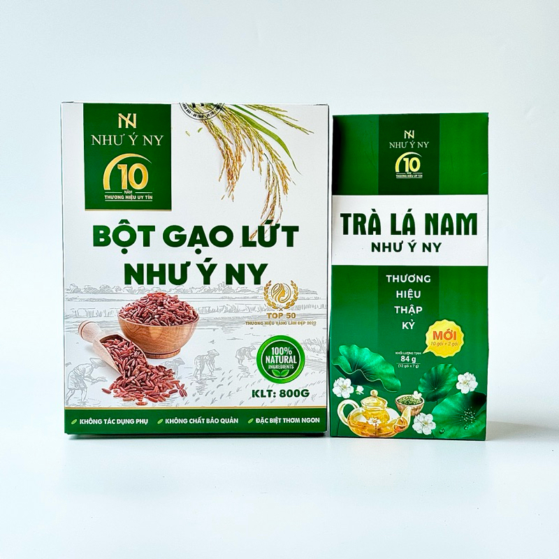 Combo Bột Gạo Lứt Và Trà Lá Nam