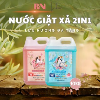 Can nước giặt xả sinh học Libái 10Kg đậm đặc - lưu hương đến 72H an toàn cho cả gia đình