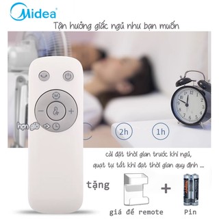 Điều khiển quạt Midea, Remote quạt Midea - tặng kèm 2 pin AAA
