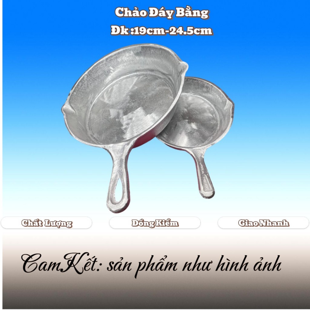 Chảo gang có tay cầm đúc thủ công