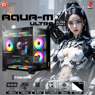Vỏ Case MAGIC AQUA M ULTRA BLACK (OPTION FAN)