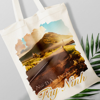 Túi canvas, túi vải bố in hình núi bà Tây Ninh