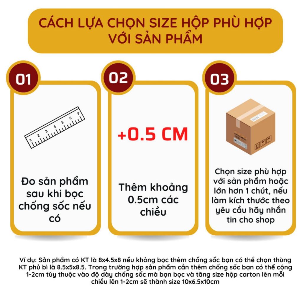 20x10x10 Combo 100 Hộp carton đóng hàng, hộp giấy gói hàng giá rẻ - VN Box