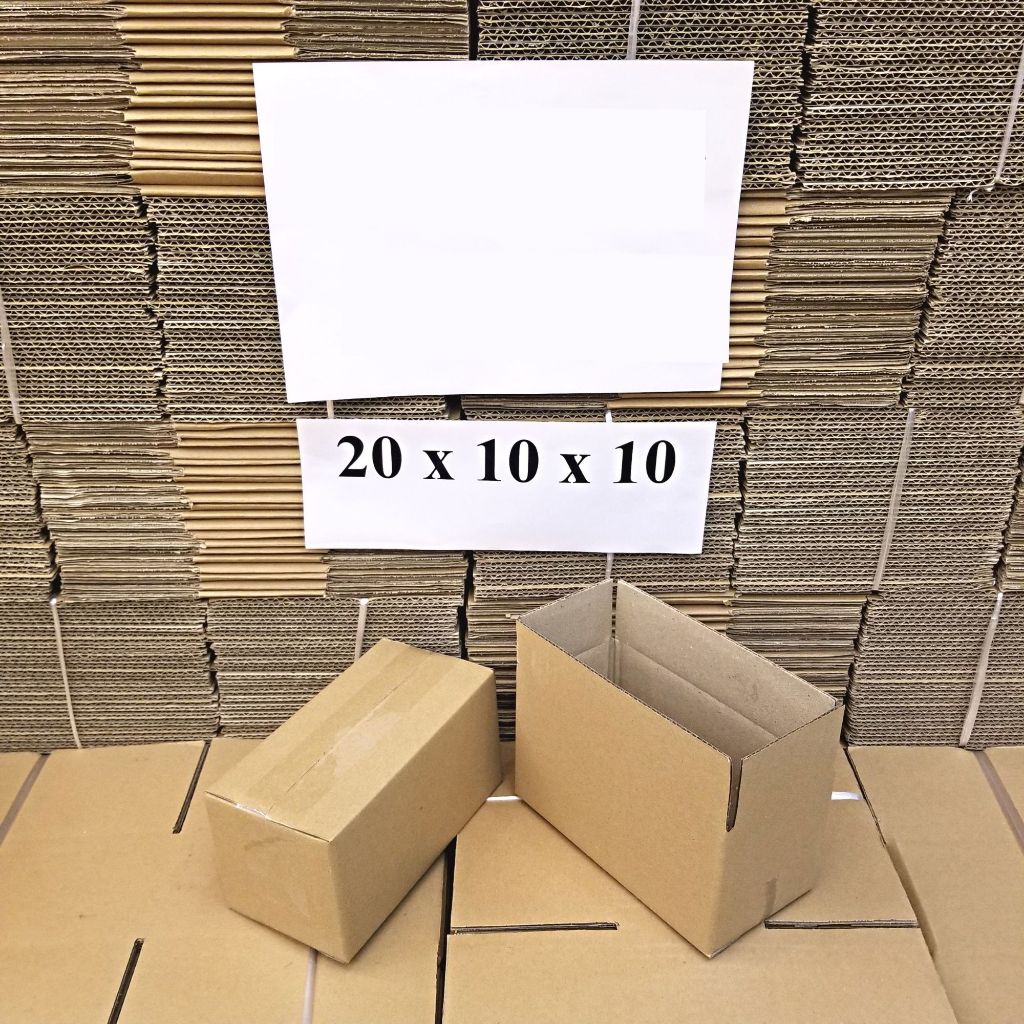20x10x10 Combo 100 Hộp carton đóng hàng, hộp giấy gói hàng giá rẻ - VN Box
