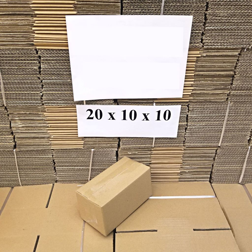 20x10x10 Combo 100 Hộp carton đóng hàng, hộp giấy gói hàng giá rẻ - VN Box