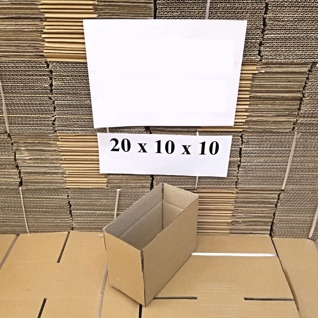 20x10x10 Combo 100 Hộp carton đóng hàng, hộp giấy gói hàng giá rẻ - VN Box
