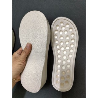 đế bánh mì 5cm nâu và đen dùng móc len hoặc giày da