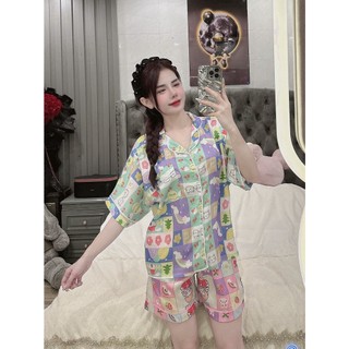 BỘ MẶC NHÀ PIJAMA LATIN SAM TAY NGẮN QUẦN ĐÙI