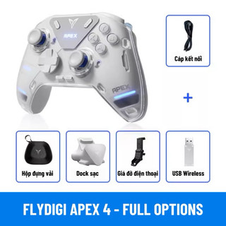 Flydigi Apex 4 | [Chính Hãng] [BH12T] Tay cầm Bluetooth Wireless chơi game trên IOS, Android và PC