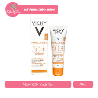 Kem Chống Nắng Ngăn Sạm Da Vichy Ideal Soleil 3-in-1 Tinted Anti Dark Spots Care SPF50+ 50ml - Có Màu