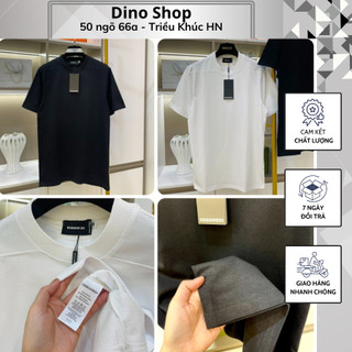 Áo phông nam DSQ trơn phối kiểu cách cực đẹp_Áo phông DSQ nam cao cấp