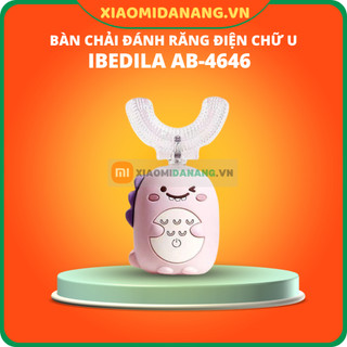 Bàn chải điện cho bé Xiaomi AIBEDILA -4646 - bàn chải đánh răng cho bé đầu chữ U siêu mềm, giúp bé vệ sinh răng miệng tự