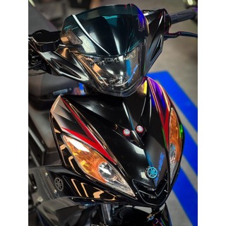 Tem rời exciter 2010 rc đen đỏ xám mẫu cover đẹp, tem 3 lớp bền màu