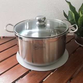 Nồi luộc gà inox 430 Fivestar H.T cook 1 đáy bếp từ  size  26cm / 28cm / 30cm / 32cm , tặng 1 vá canh