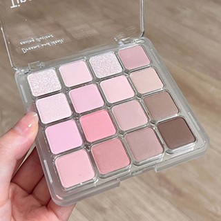 Bảng Phấn Mắt Hold Live 16 Ô Makeup Rose Bunny Chính Hãng Happie Tutu Kaqi Color Tone Nâu Nhũ Nhiều Màu Nội Địa Trung