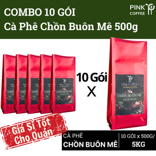Combo 10 gói cà phê chồn buôn mê 500g cà phê sỉ cho quán giá tốt cafe sánh nước đậm vị thơm bơ cà phê chồn pink coffee