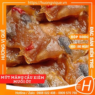 Mứt mãng cầu xiêm muối ớt - hộp 500g - đặc sản bến tre