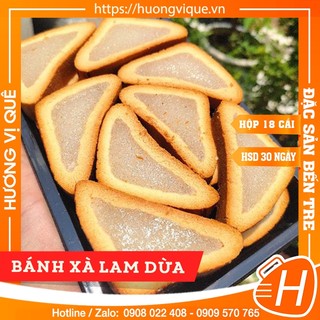 Bánh Xà Lam Dừa - Hộp 500g(18 Cái) - Đặc Sản Bến Tre