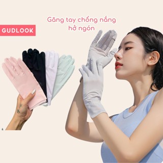 Găng Tay Ngắn 5 ngón Chống Nắng GUDLOOK Chống Tia UV Chống Trượt, Dễ Chạm Màn Hình Cảm Ứng