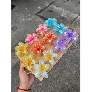 Kẹp Tóc Hoa Sứ Phiên Bản Hologram xinh xắn
