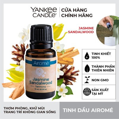 Tinh dầu Airomé Yankee Candle - Jasmine Sandalwood 15ml